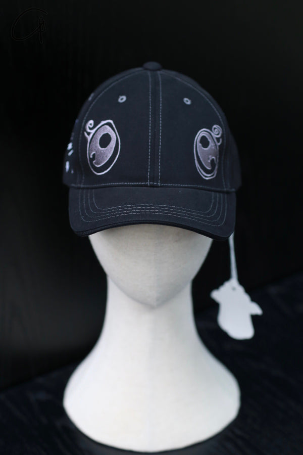 VeniceW 24 spring and summer canvas logo embroidered peaked cap series VCW-H0-HEIYIN black silver